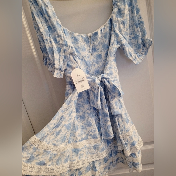ARULA Light Blue Floral Mini Dress - Picture 9 of 11